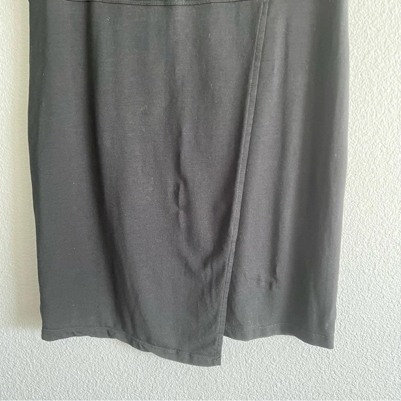 Athleta Women's Seaside Faux Wrap Fold Over Black Skirt - Picture 4 of 11
